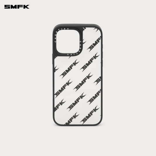 SMFK X CASETiFY FUTURE Phone Case iPhone 16 Pro Max Silver Cascade