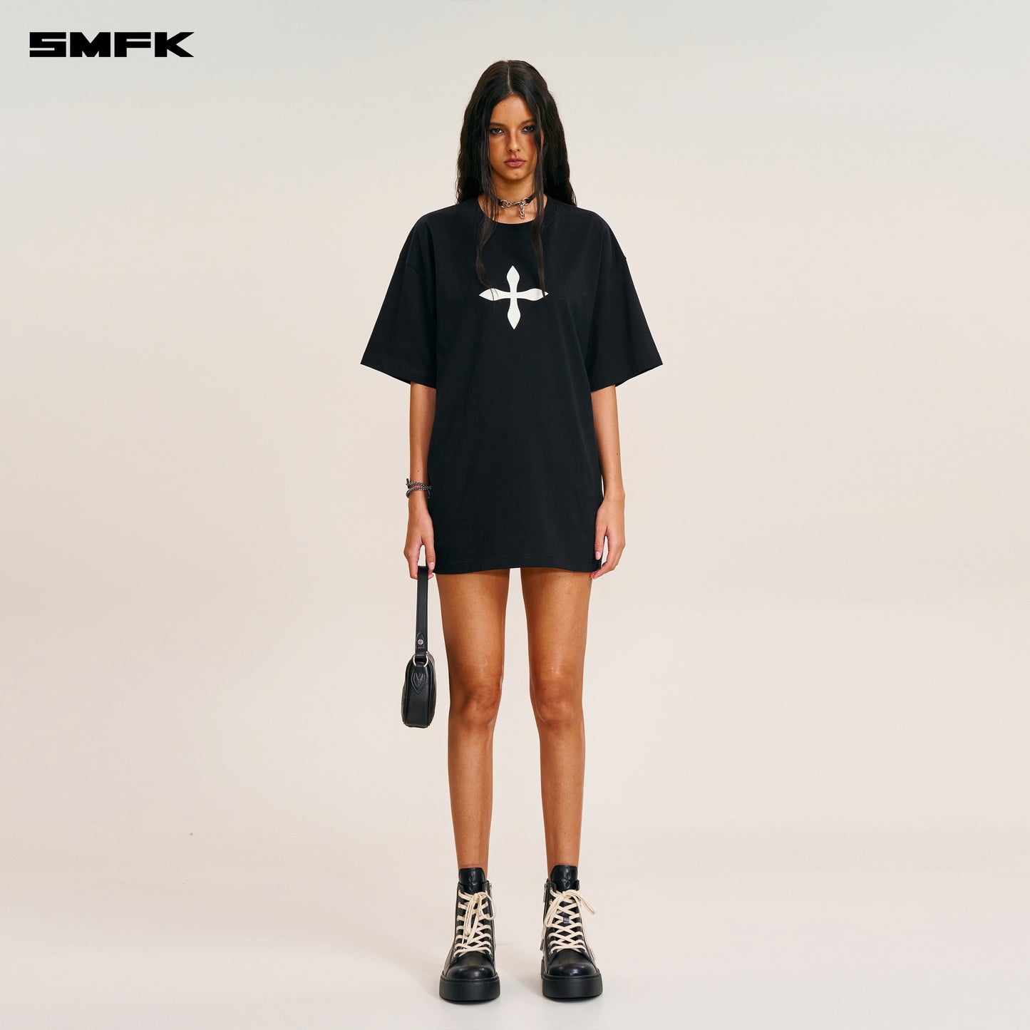 VINTAGE COMPASS MODE LOOSE TEE Wilderness Black