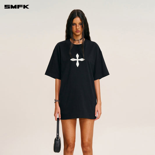 VINTAGE COMPASS MODE LOOSE TEE Wilderness Black