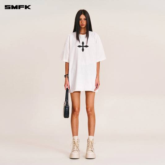VINTAGE COMPASS MODE LOOSE TEE Alpine White