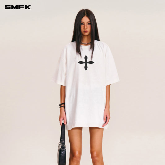 VINTAGE COMPASS MODE LOOSE TEE Alpine White