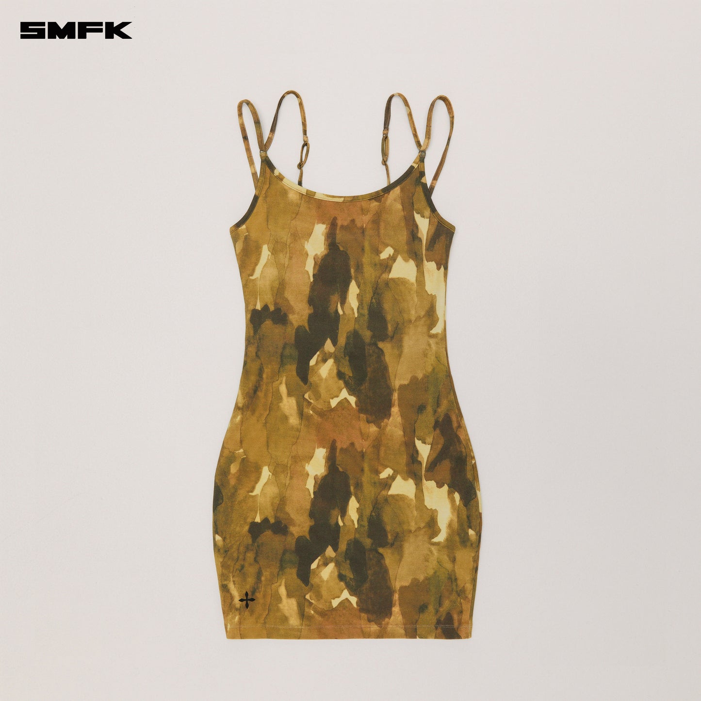 VINTAGE HURRICANE Fade Short Dress Chinese Ink Camouflage