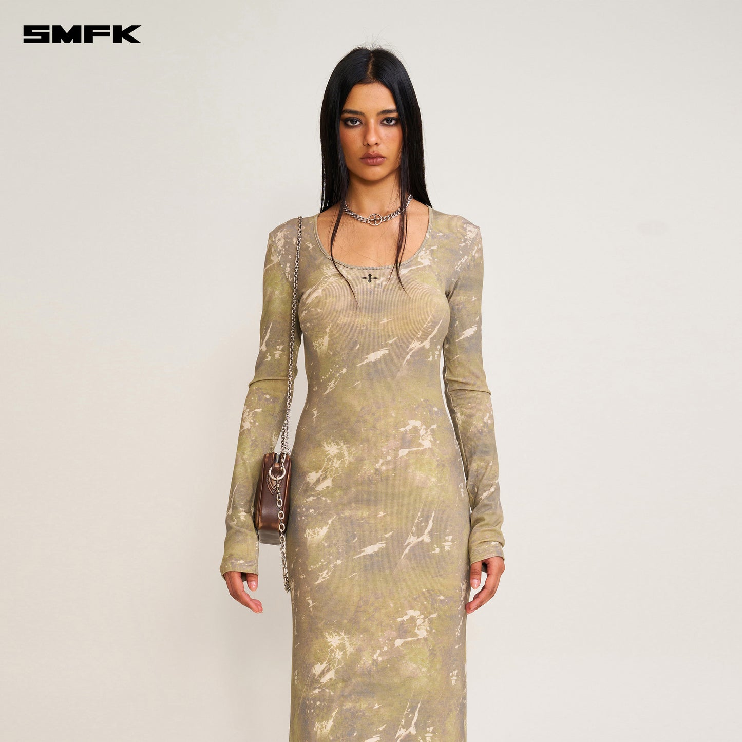 VINTAGE HURRICANE Silk Fade Body Dress Hurricane  Camouflage
