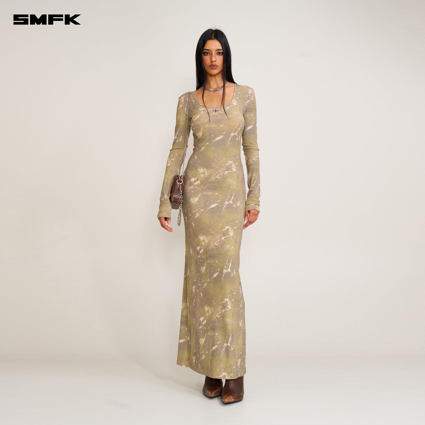 VINTAGE HURRICANE Silk Fade Body Dress Hurricane  Camouflage