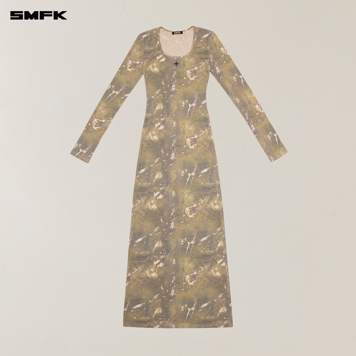 VINTAGE HURRICANE Silk Fade Body Dress Hurricane  Camouflage