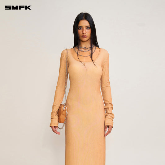 VINTAGE HURRICANE Silk Fade Body Dress Fading Desert