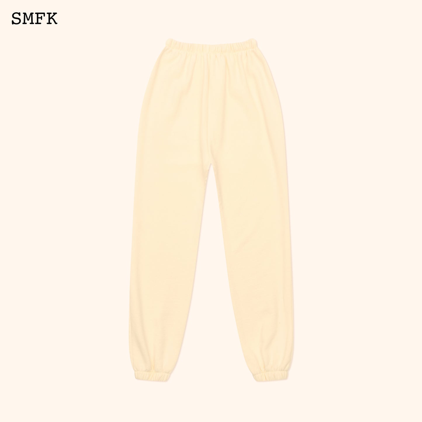COMPASS Vintage College Jogging Pants Creamy White