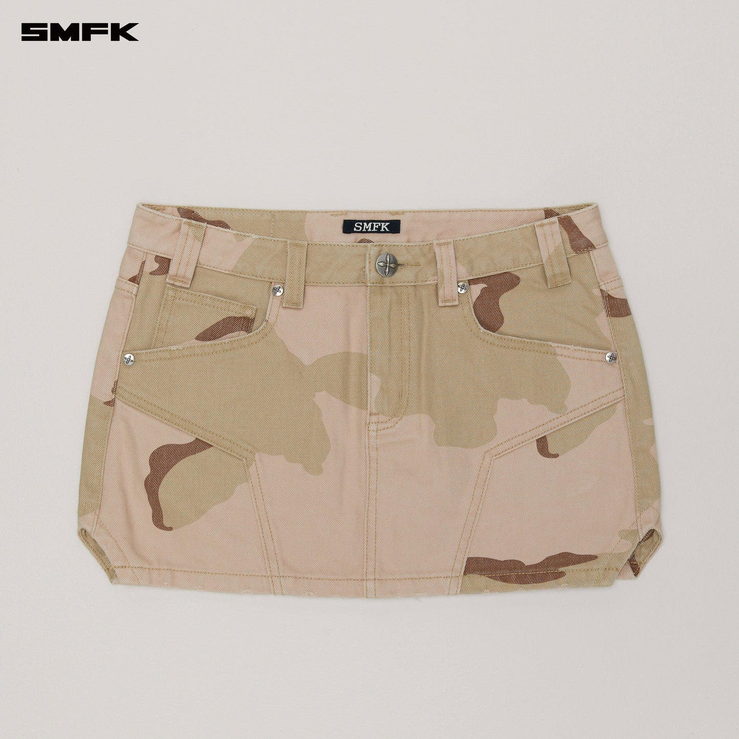 COMPASS WILD Origin Denim Skirt Desert Storm Camo