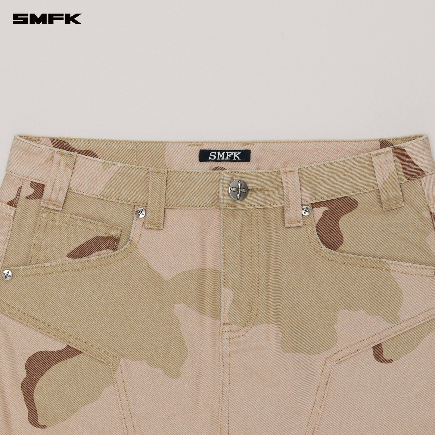 COMPASS WILD Origin Denim Skirt Desert Storm Camo