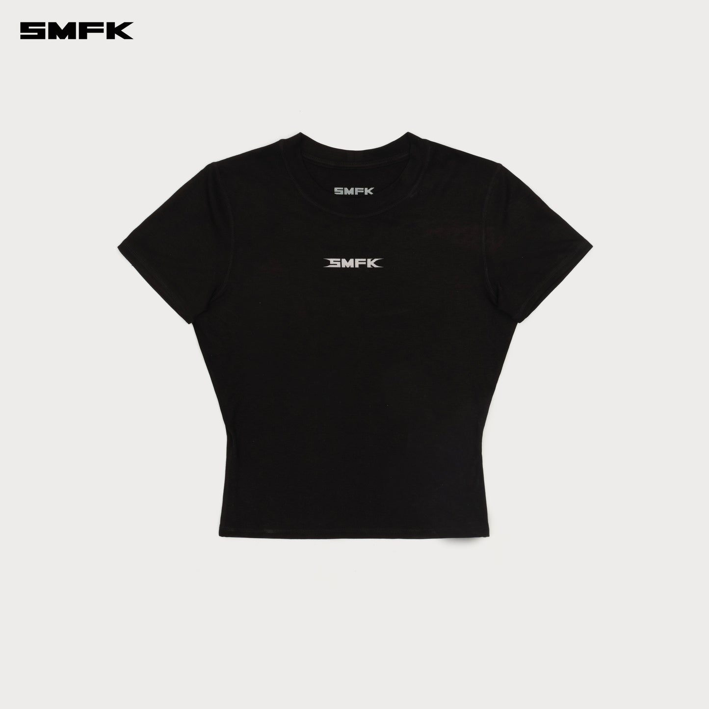 FUTURE SMFK Ripple Fitted Waist Sports Tee Wilderness Black