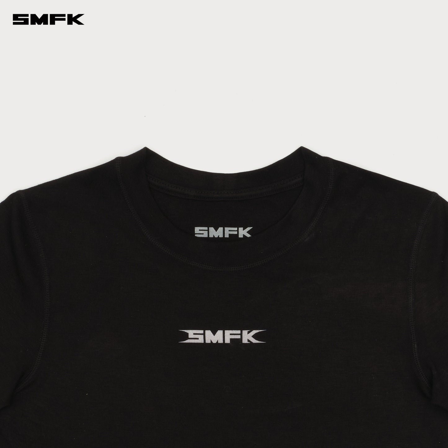 FUTURE SMFK Ripple Fitted Waist Sports Tee Wilderness Black