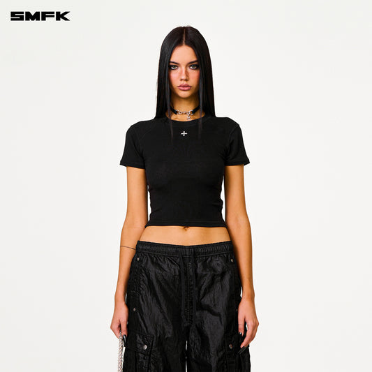 COMPASS RUSH Slim-fit Top Wilderness Black