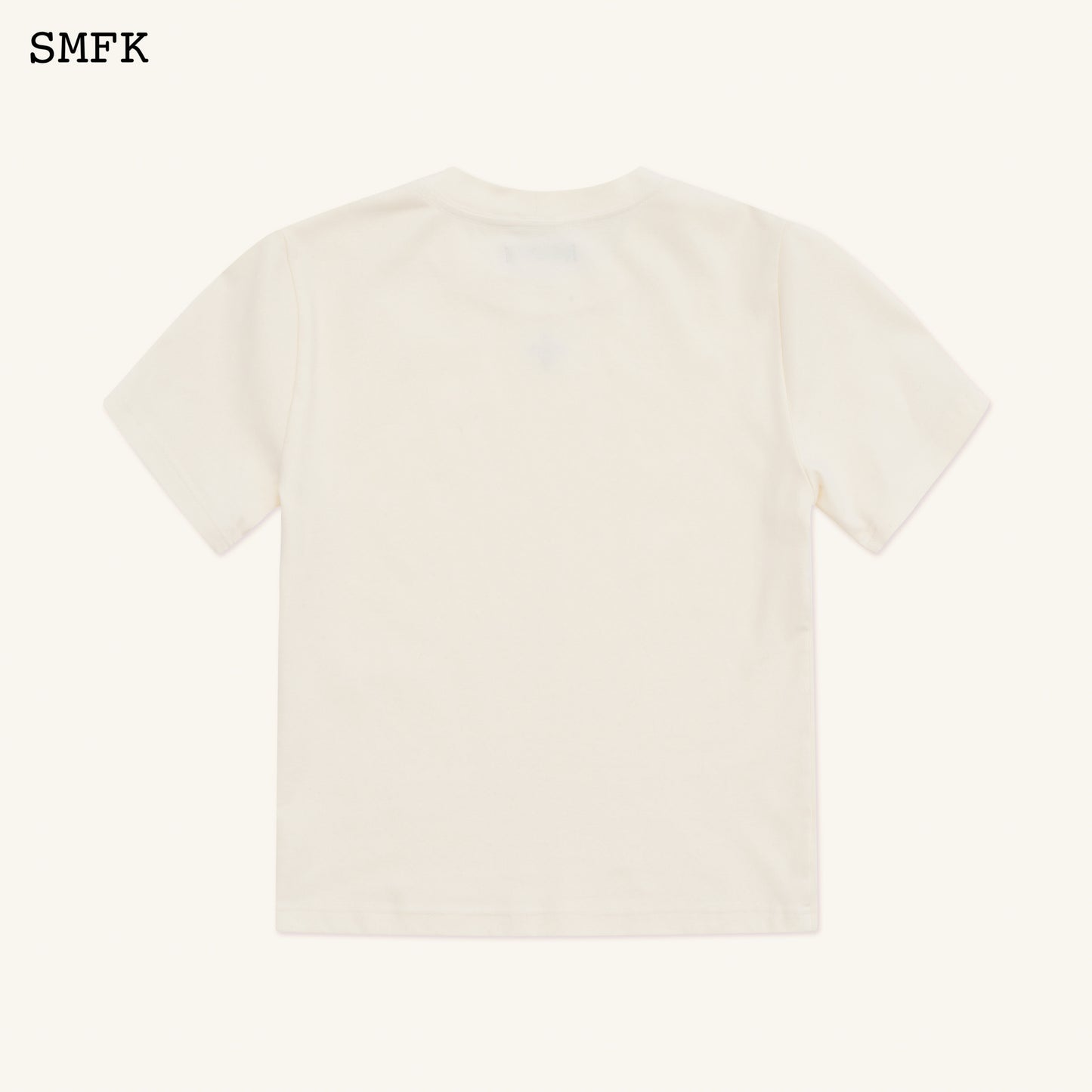 COMPASS HUG Slim-Fit Tee Milky Pearl