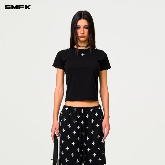 COMPASS Metal Rock Silm-fit Tee Wilderness Black