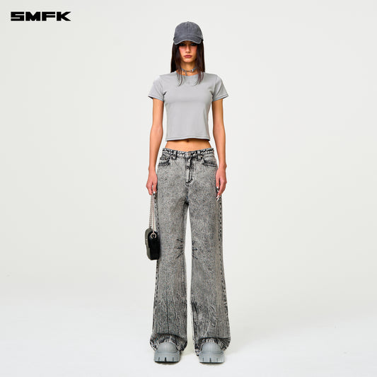 COMPASS Classic Chain Slim-fit Sports Tee Ash Gray