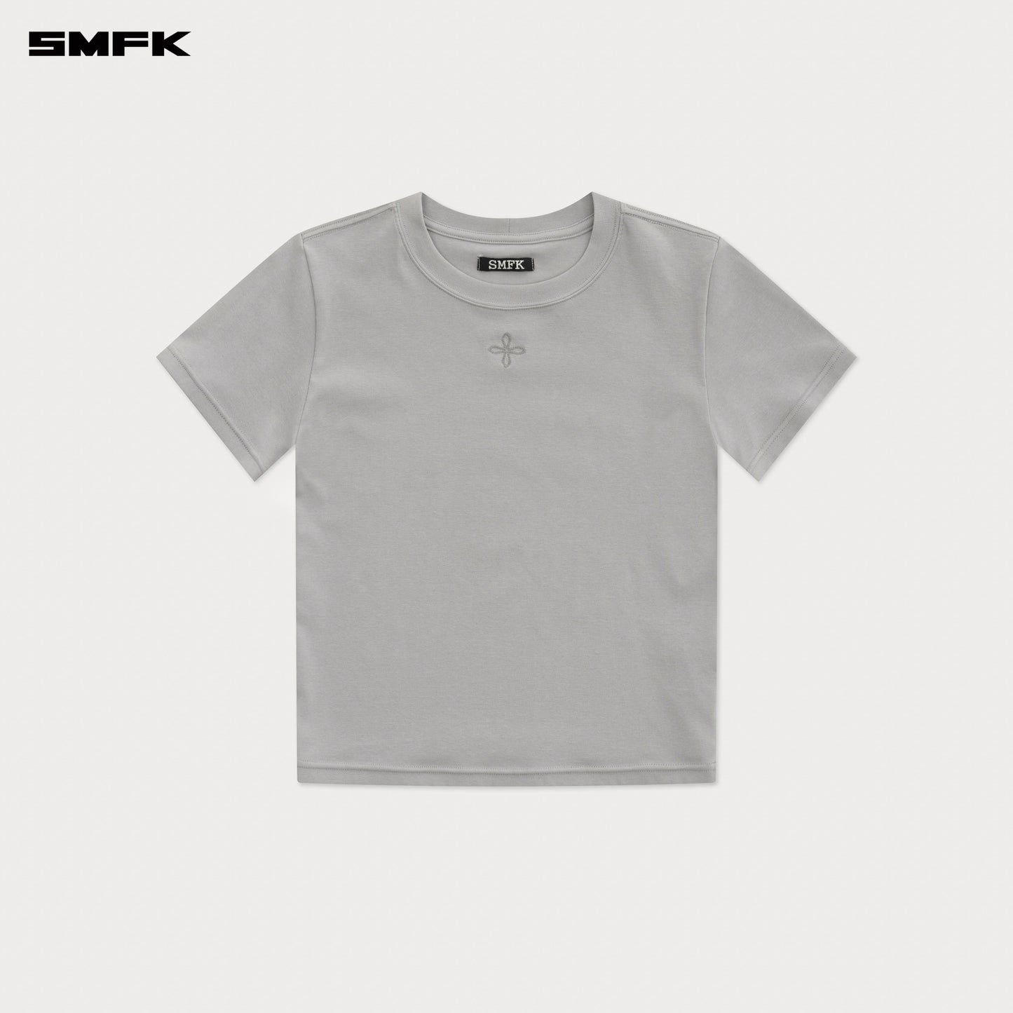 COMPASS Classic Chain Slim-fit Sports Tee Ash Gray