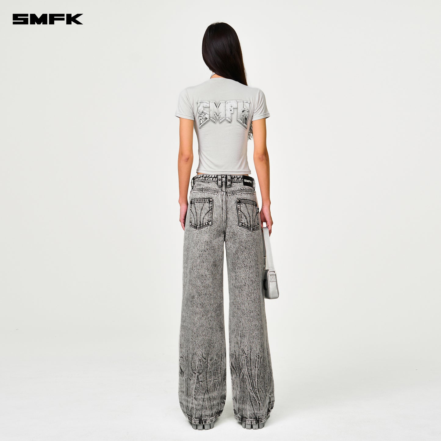 COMPASS Metal Rock Silm-fit Tee Ash Gray