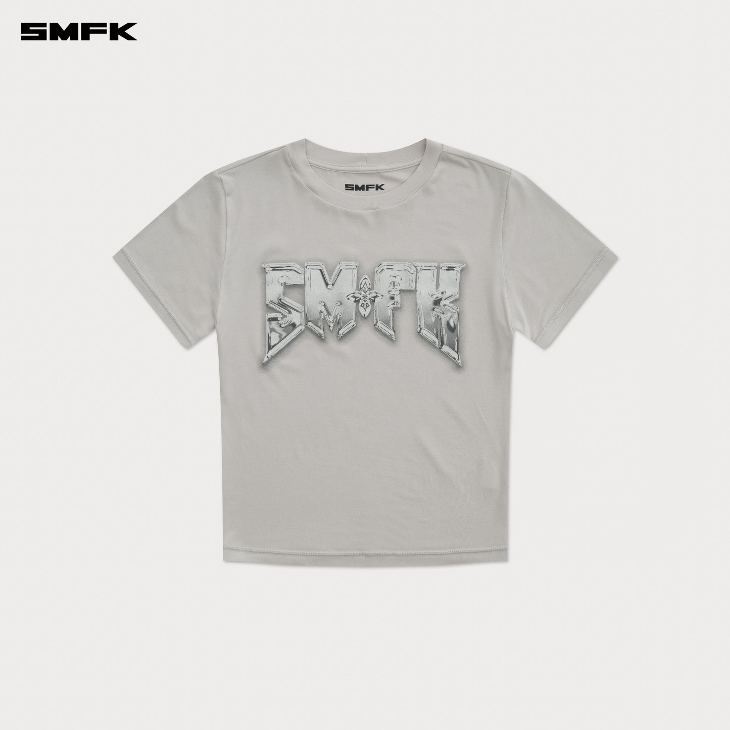 COMPASS Metal Rock Silm-fit Tee Ash Gray