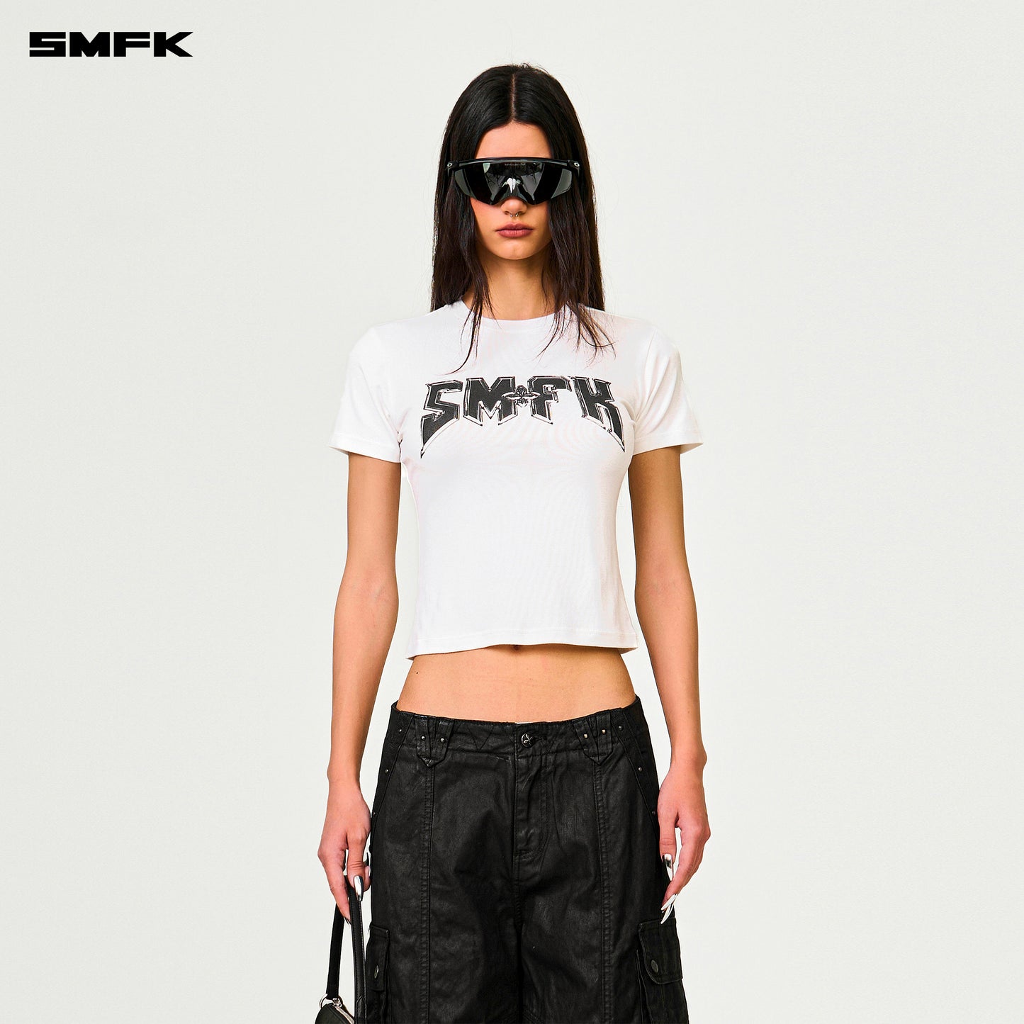 COMPASS Metal Rock Silm-fit Tee Alpine White