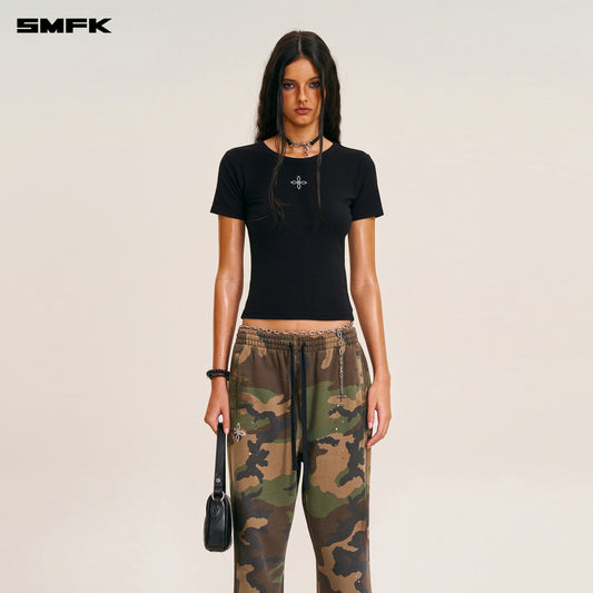 COMPASS STAMP ACETATE BODY SPORTS TEE Wilderness Black