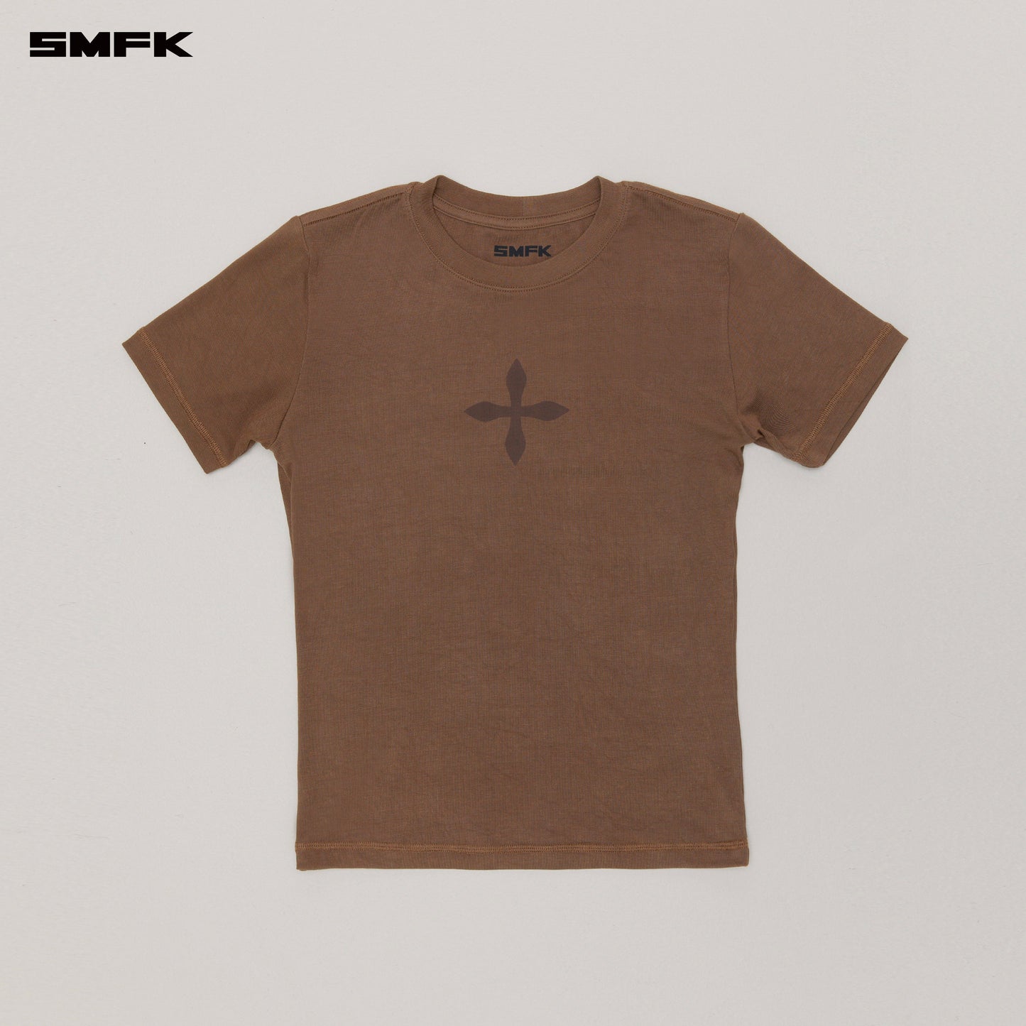 COMPASS ORIGINAL Badge Slim Fit Tee Wild Horse Brown