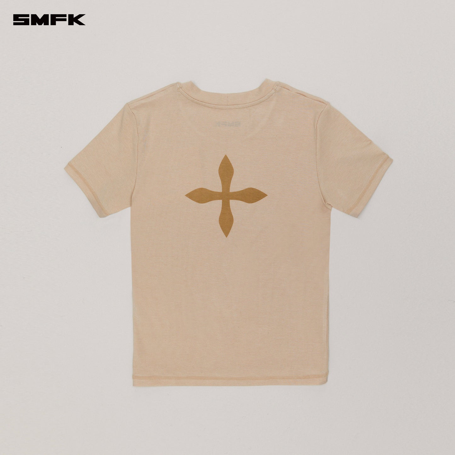 COMPASS ORIGINAL Badge Slim Fit Tee Sandy Khaki