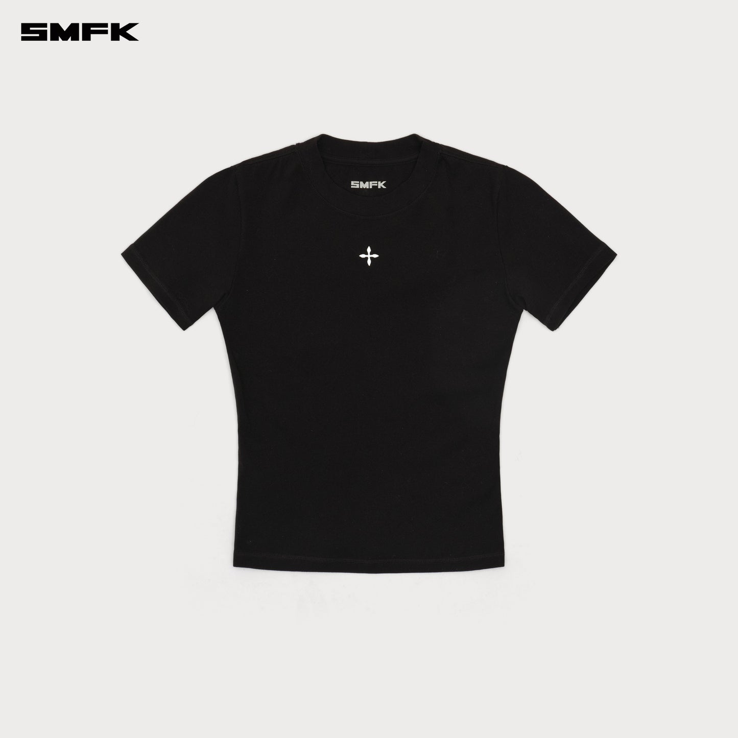 COMPASS Badge Fitted Waist Tee Wilderness Black