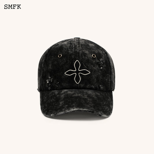 COMPASS Denim Baseball Cap Wilderness Black