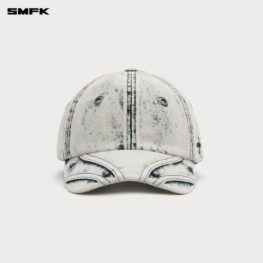 COMPASS Retro Denim Baseball Cap Snow Blossom