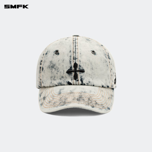 WILD World Denim Baseball Cap Creamy White