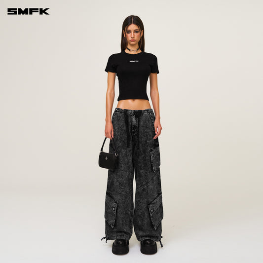 FUTURE MIRAGE Classic Parachute Pants Stormy Gray