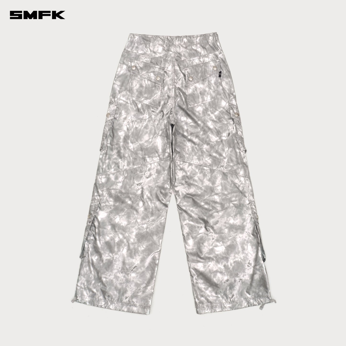 FUTURE MIRAGE Camouflage Vintage Parachute Pants Silver Mirage Camo