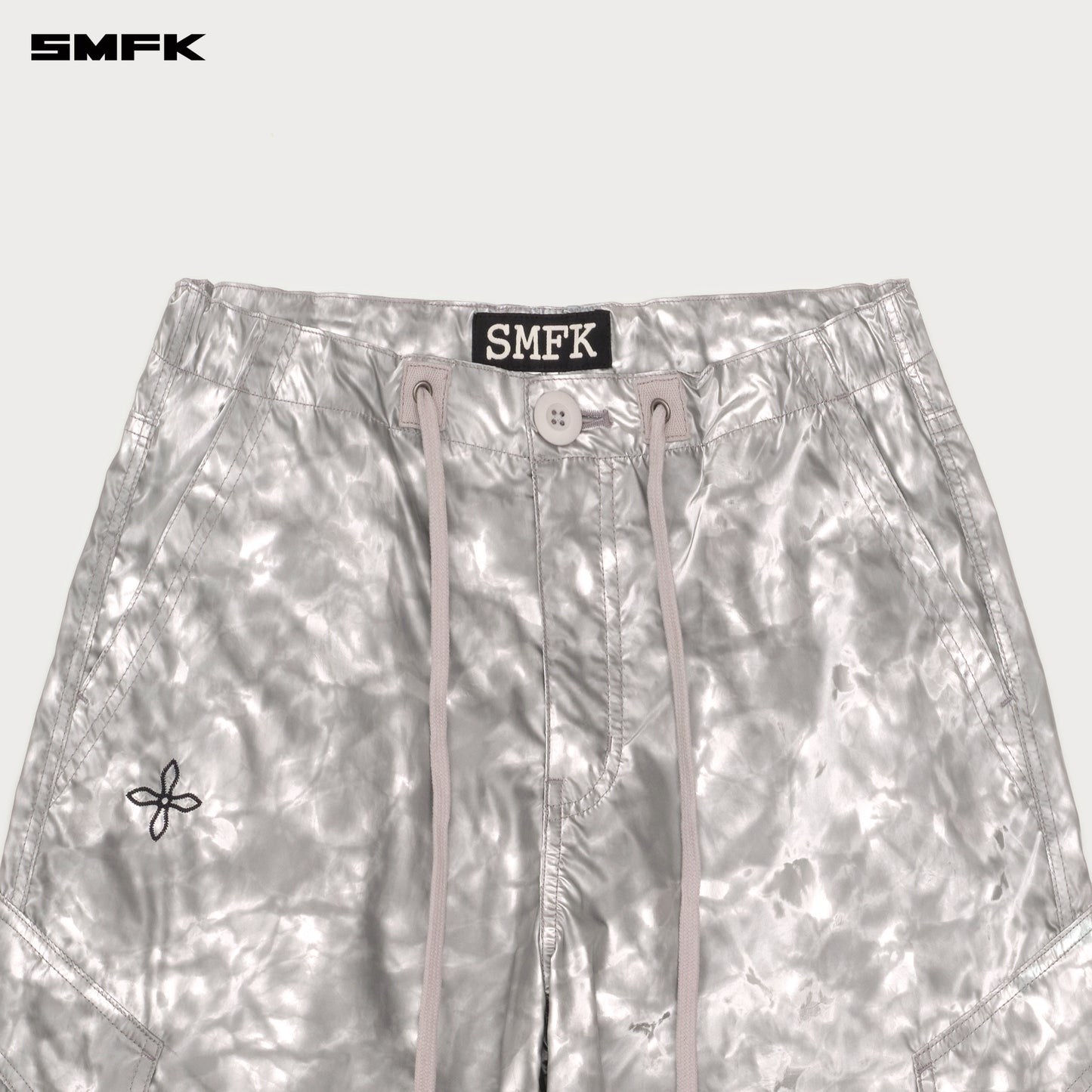 FUTURE MIRAGE Camouflage Vintage Parachute Pants Silver Mirage Camo