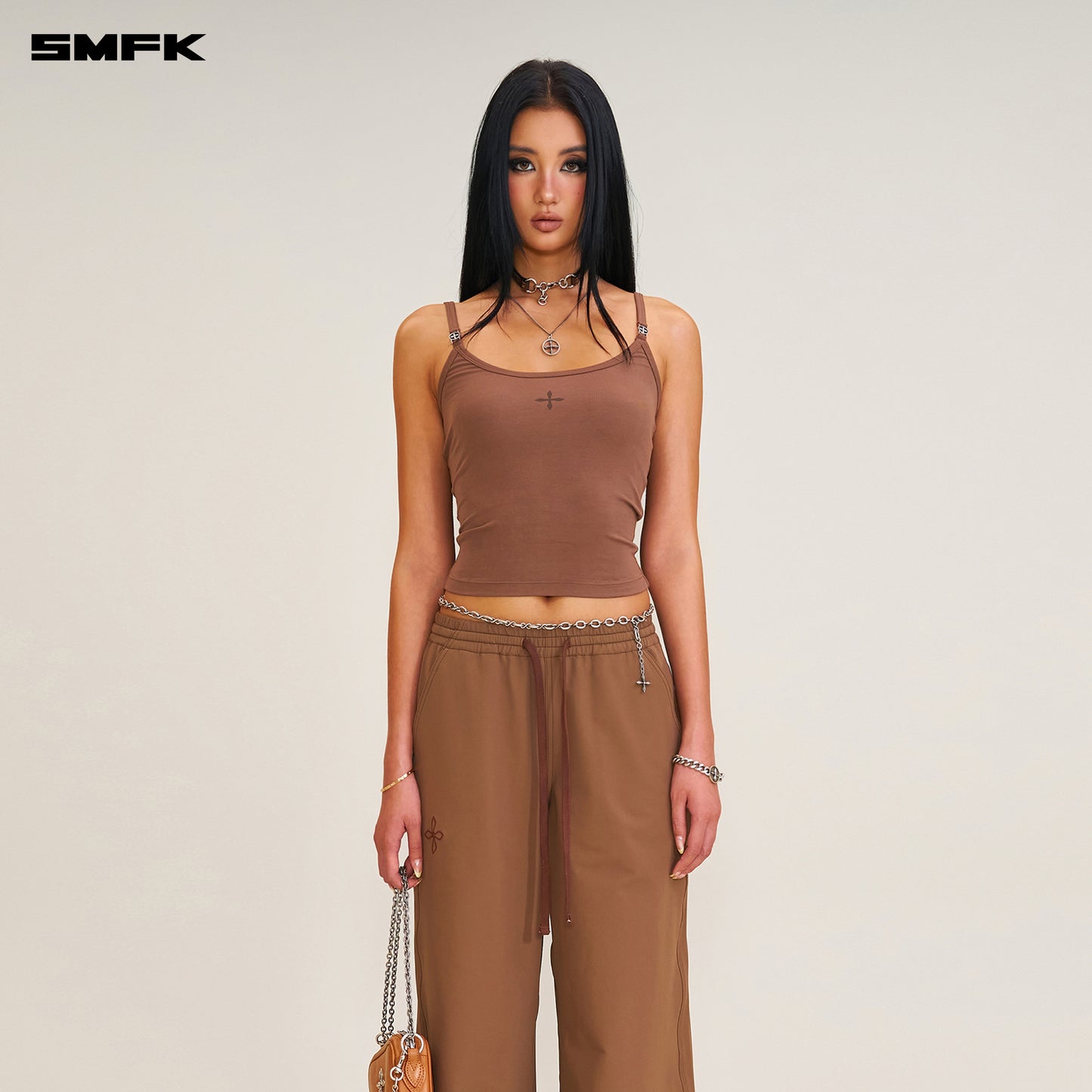 COMPASS MODE TOWER HIKE-TECH Sports Pants Wild Horse Brown