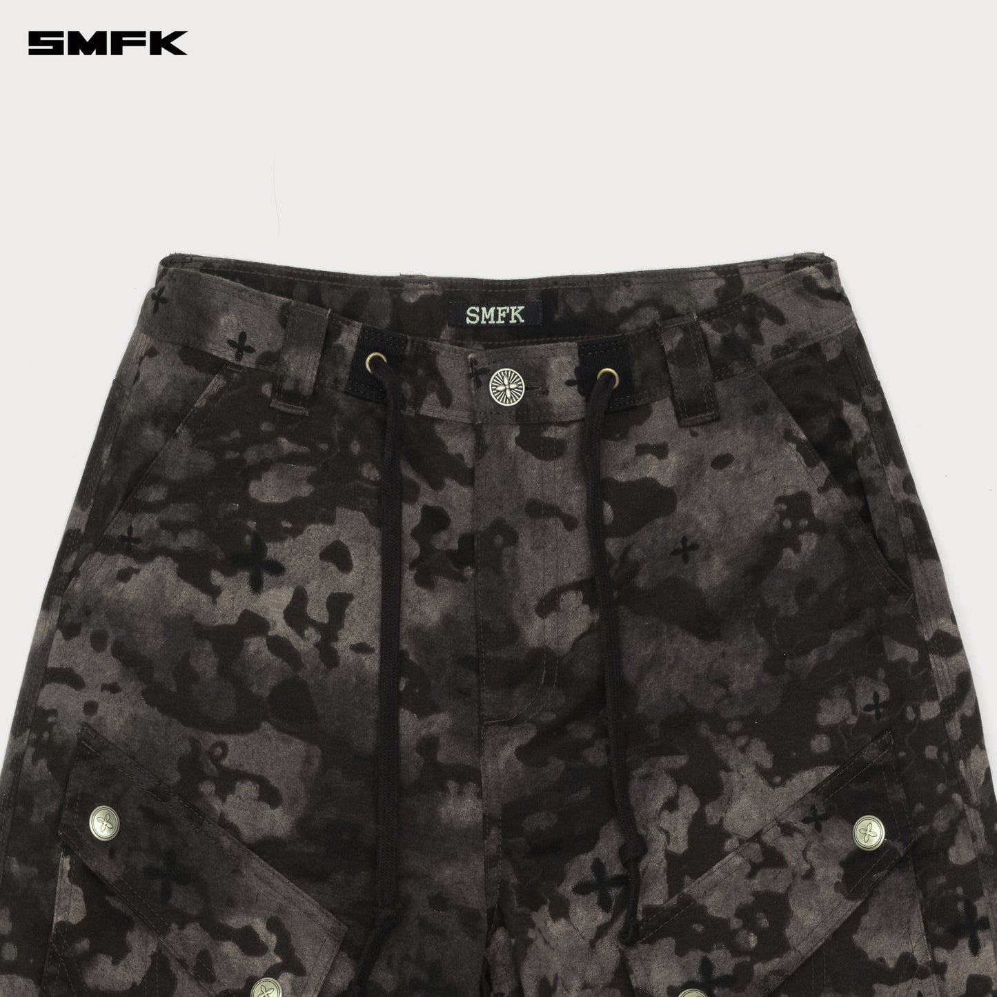 COMPASS Black Camouflage Garden Hiking Pants Shadow Garden Camo