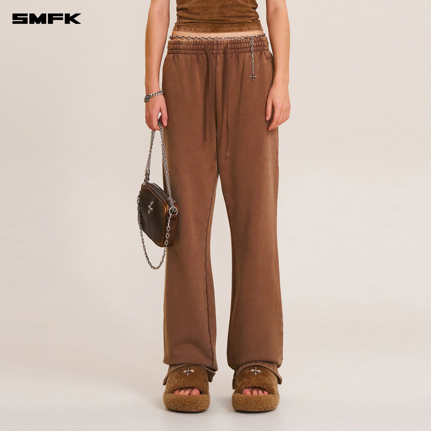 COMPASS MODE STRAIGHT SPORTS PANTS Wild Horse Brown