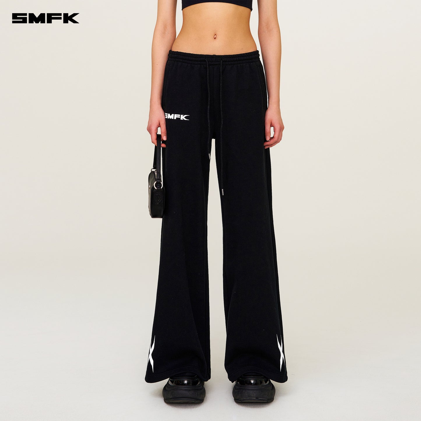 FUTURE DNA Wide-Leg Sweatpants Wilderness Black