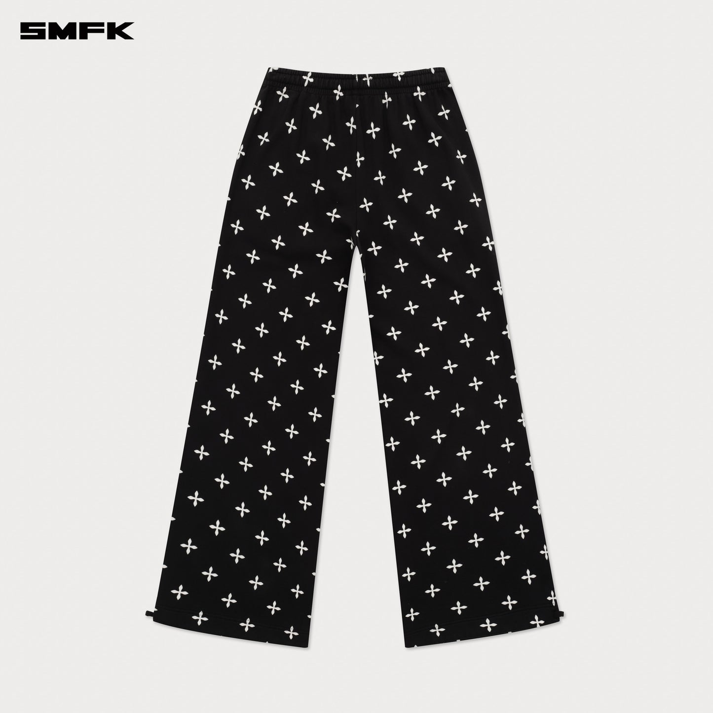 COMPASS Black Garden Wide-Leg Sweatpants Midnight Garden