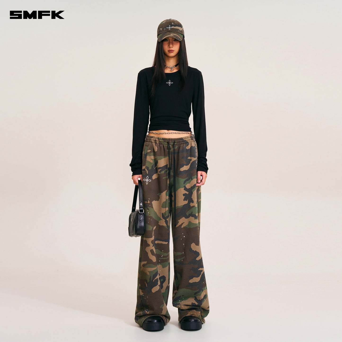 COMPASS MODE CAMO TOWER SPORTS PANTS Army Green Camouflage