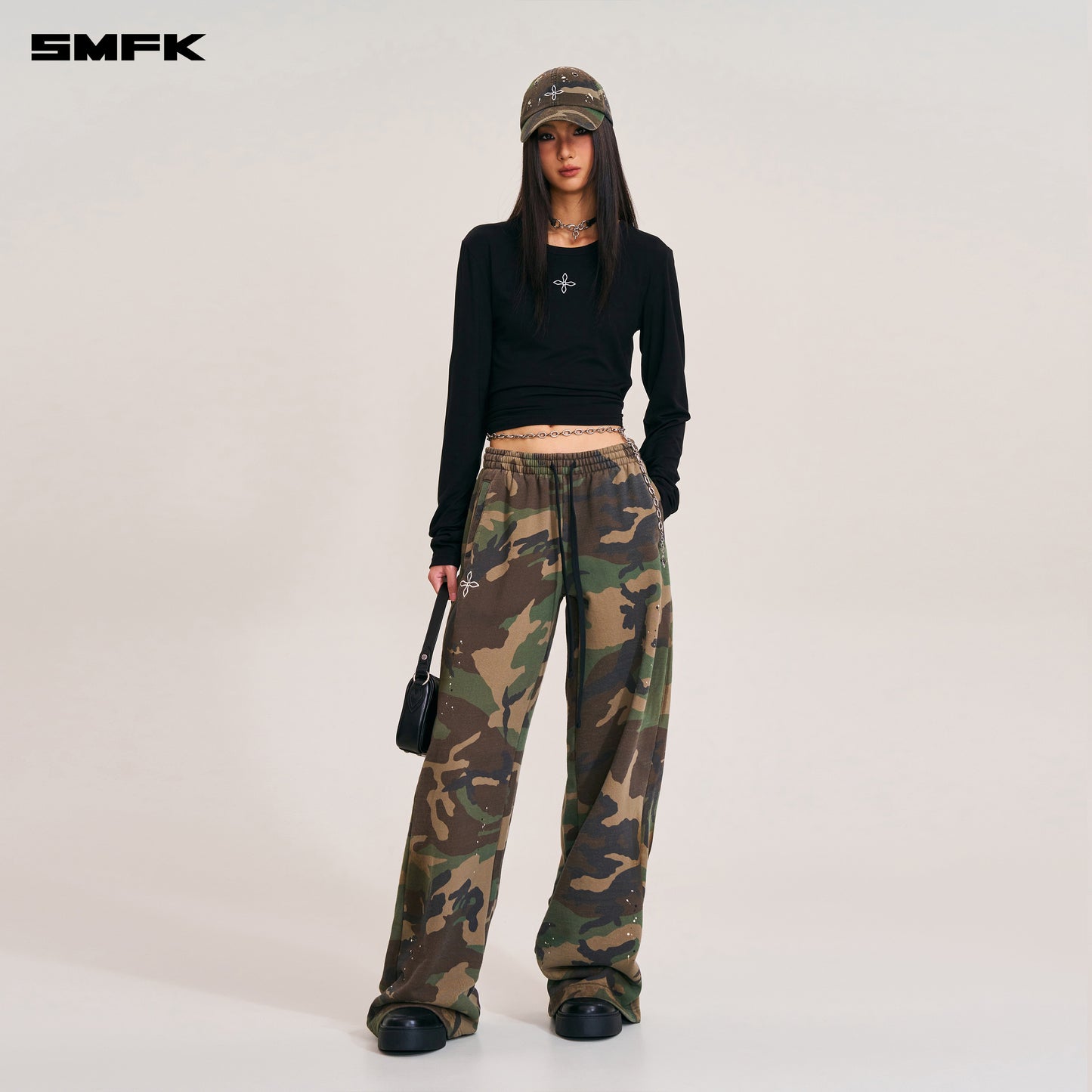 COMPASS MODE CAMO TOWER SPORTS PANTS Army Green Camouflage