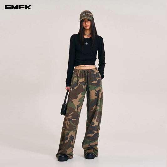 COMPASS MODE CAMO TOWER SPORTS PANTS Army Green Camouflage