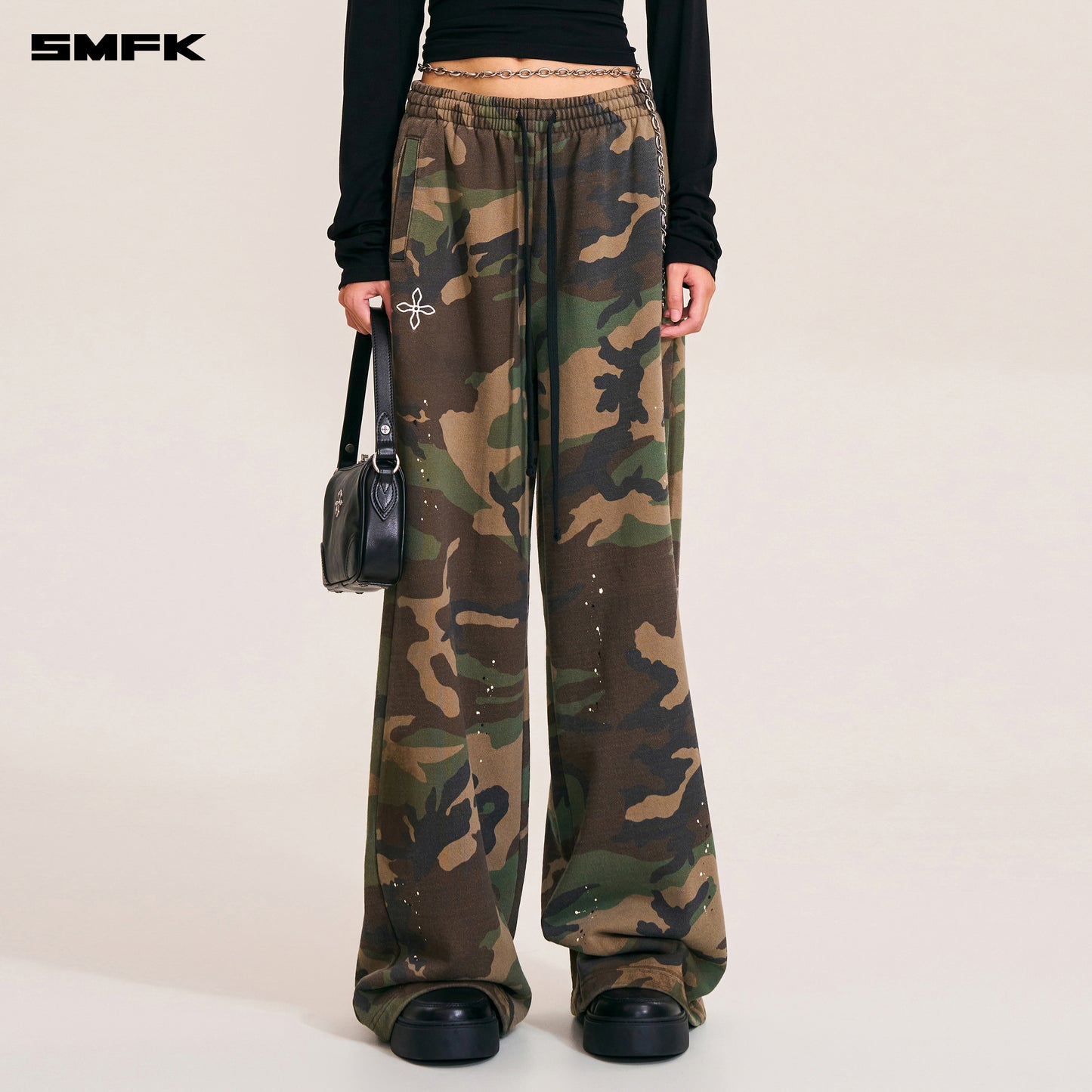 COMPASS MODE CAMO TOWER SPORTS PANTS Army Green Camouflage