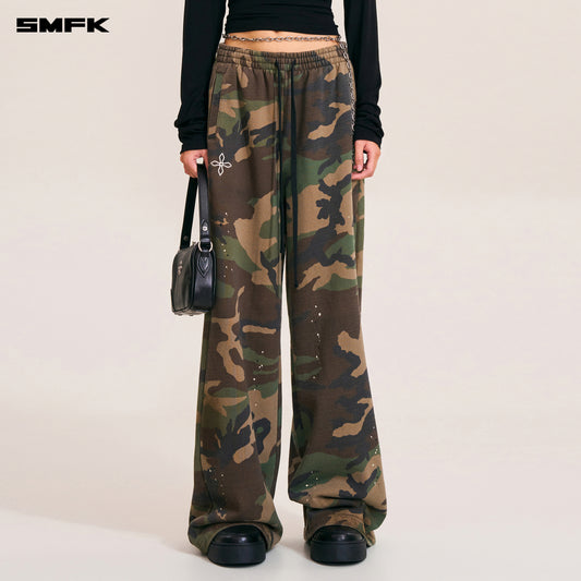 COMPASS MODE CAMO TOWER SPORTS PANTS Army Green Camouflage