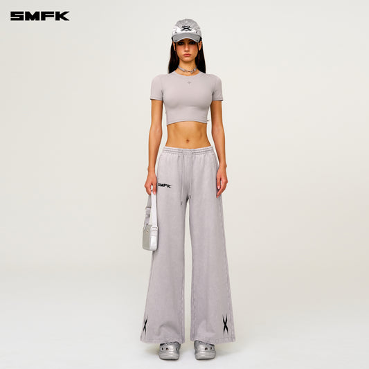 FUTURE DNA Wide-Leg Sweatpants Ash Gray