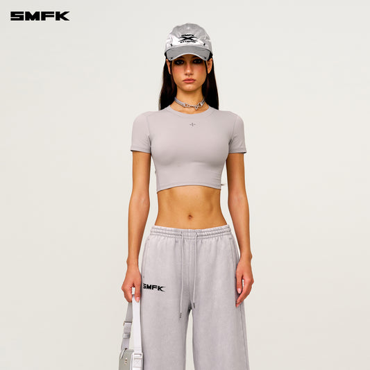 FUTURE DNA Wide-Leg Sweatpants Ash Gray