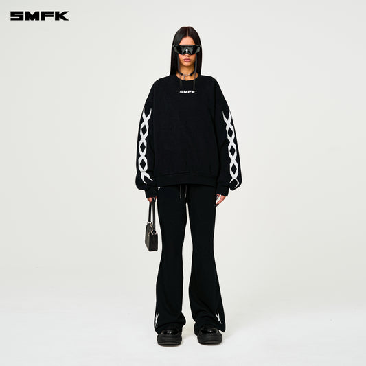 COMPASS Classic Flared Sweatpants Wilderness Black
