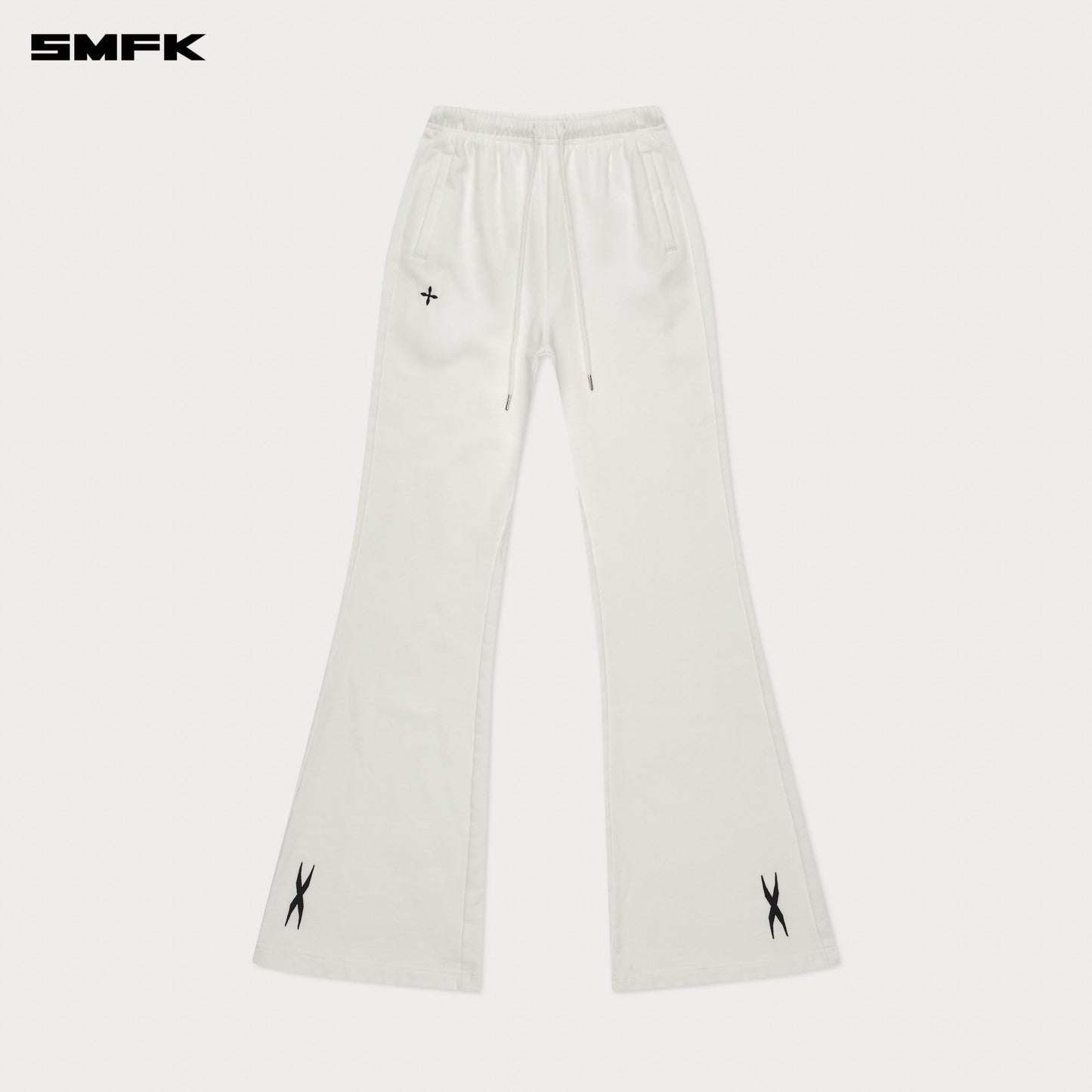 COMPASS Classic Flared Sweatpants Alpine White
