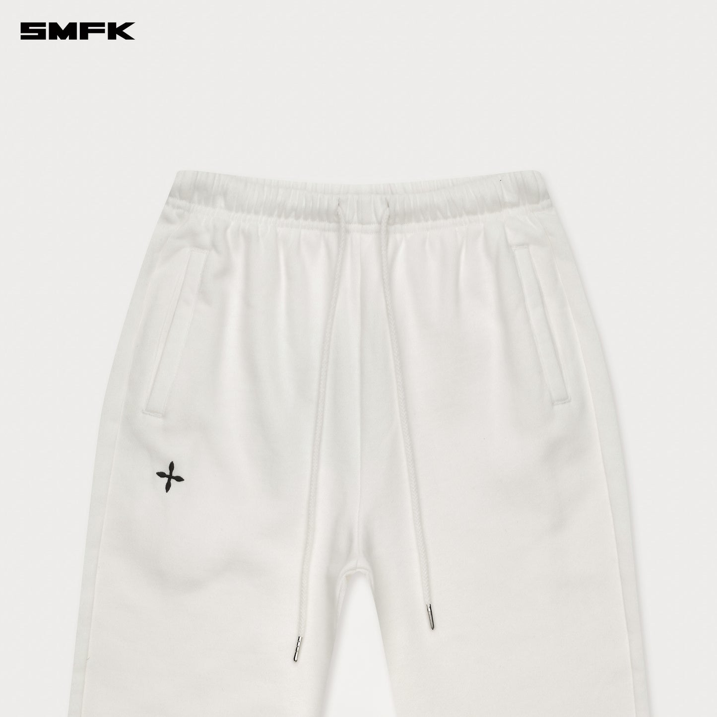 COMPASS Classic Flared Sweatpants Alpine White
