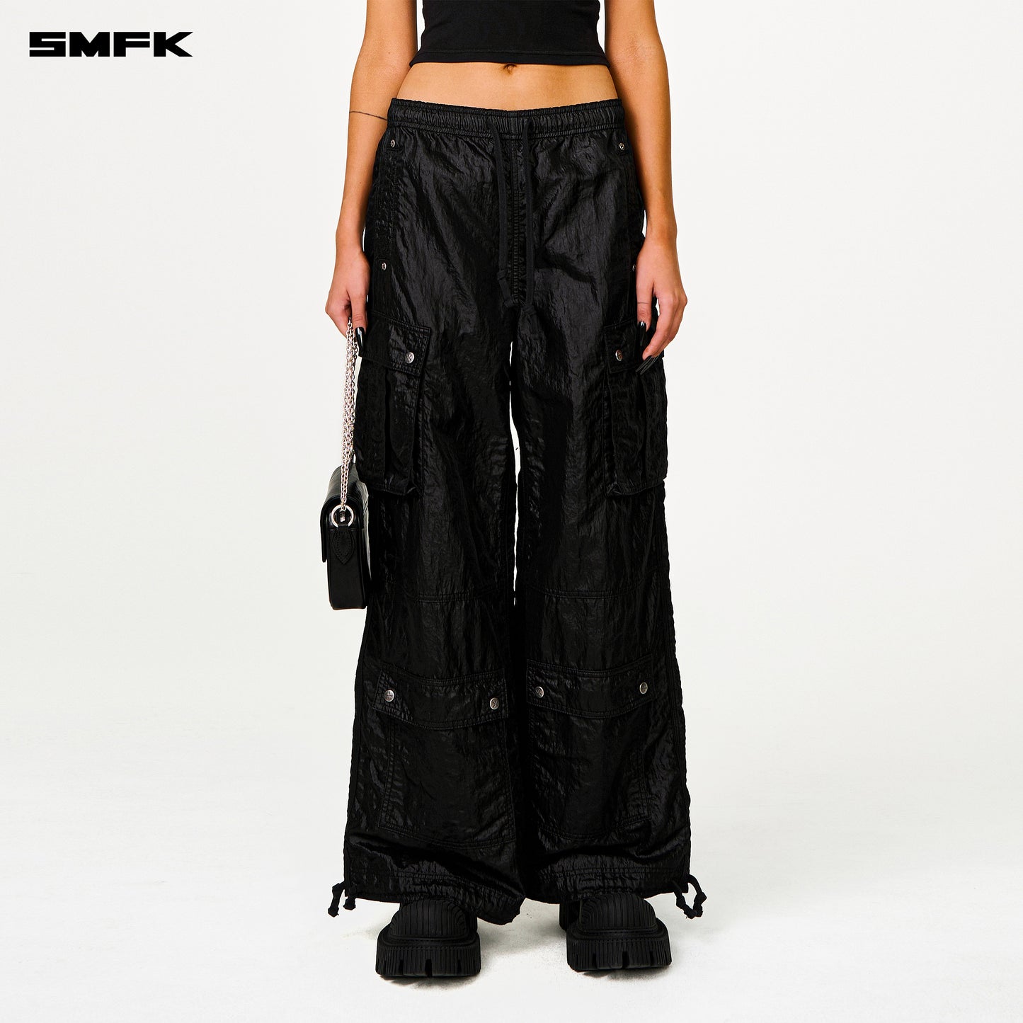 FUTURE LIGHTNING Wide-Leg Sweatpants Lightning Black