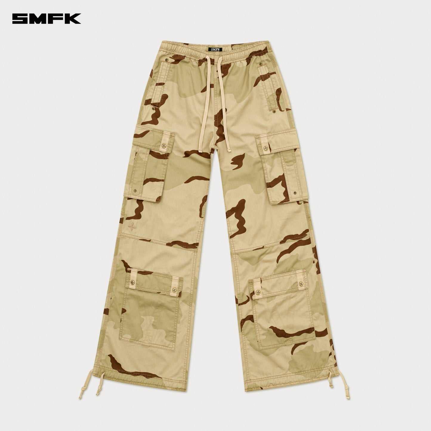 FUTURE LIGHTNING Camouflage Wide-Leg Sweatpants Desert Storm Camo